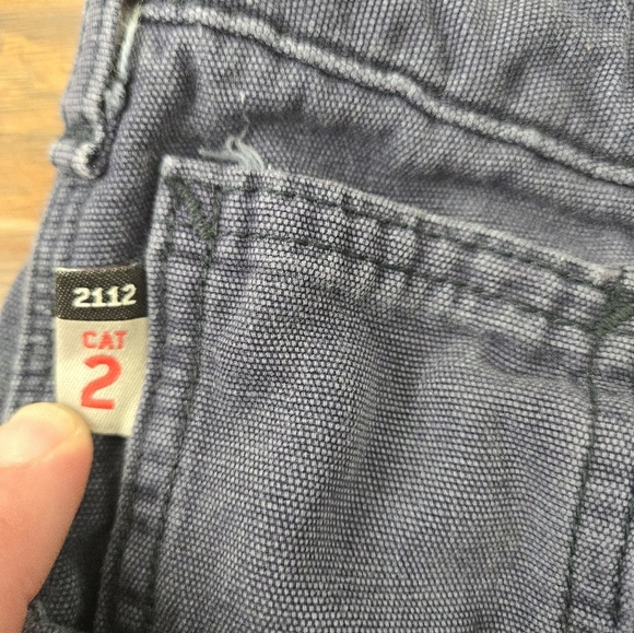 Carhartt FR Pants Mens 36x32 Blue Flame Resistant Workwear Casual Cat 2 - Picture 3 of 7